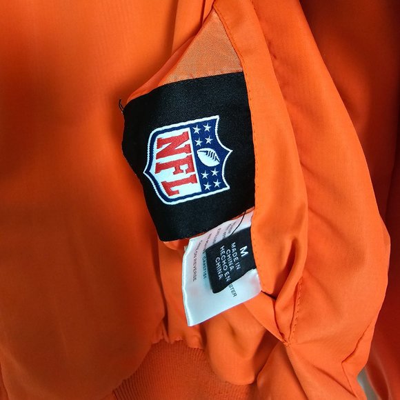 NFL Reversible Denver Broncos AFC Hooded Mens Medium Long Sleeve Full Zip Jacket - Picture 6 of 9